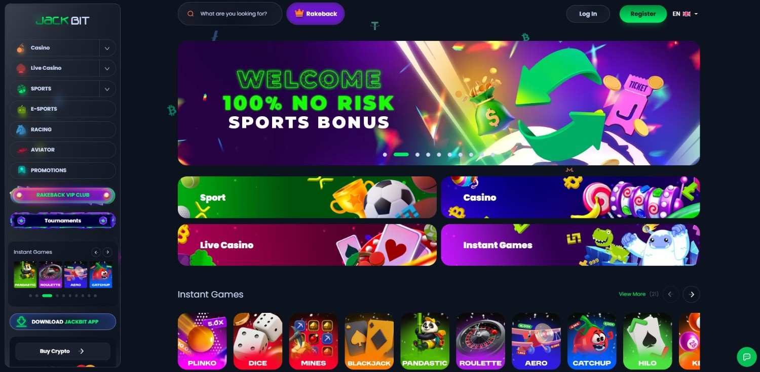 Jackbit homepage